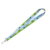 1" Textured Polyester Multi-Color Sublimation Lanyard
